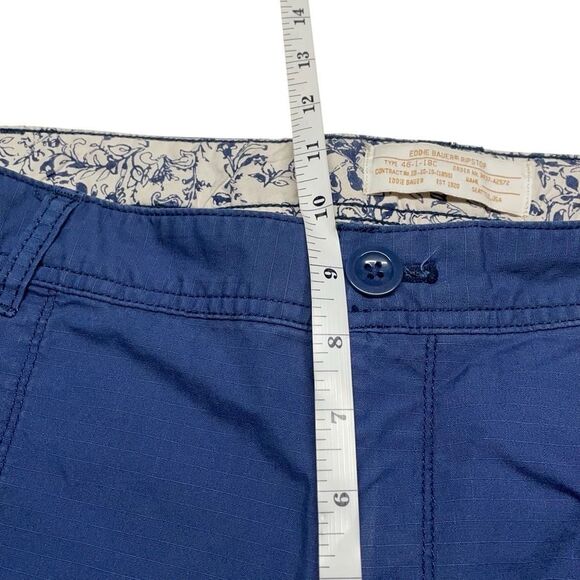Eddie Bauer Navy Adventure Stretch Ripstop Capri Pants - Picture 5 of 7